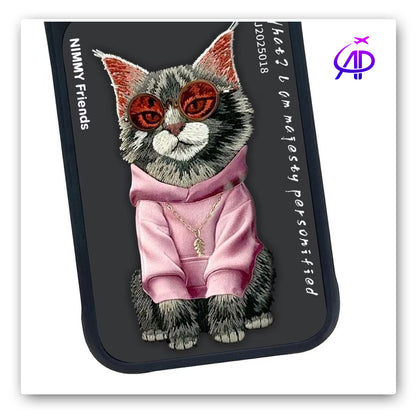 Nimmy Friends Sassy Cat Majesty Pink Hoodie Magnetic Case
