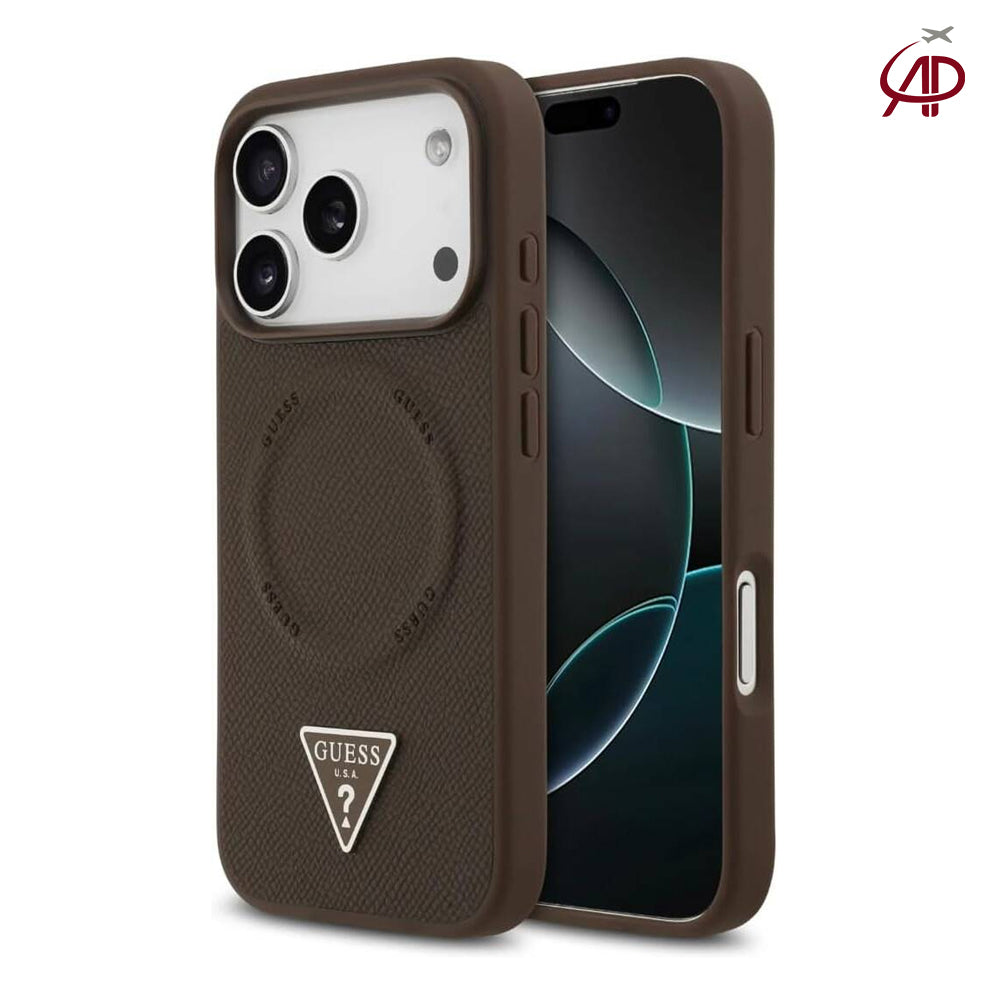 GUESS Brown Textured Phone Cover | Premium Designer Case