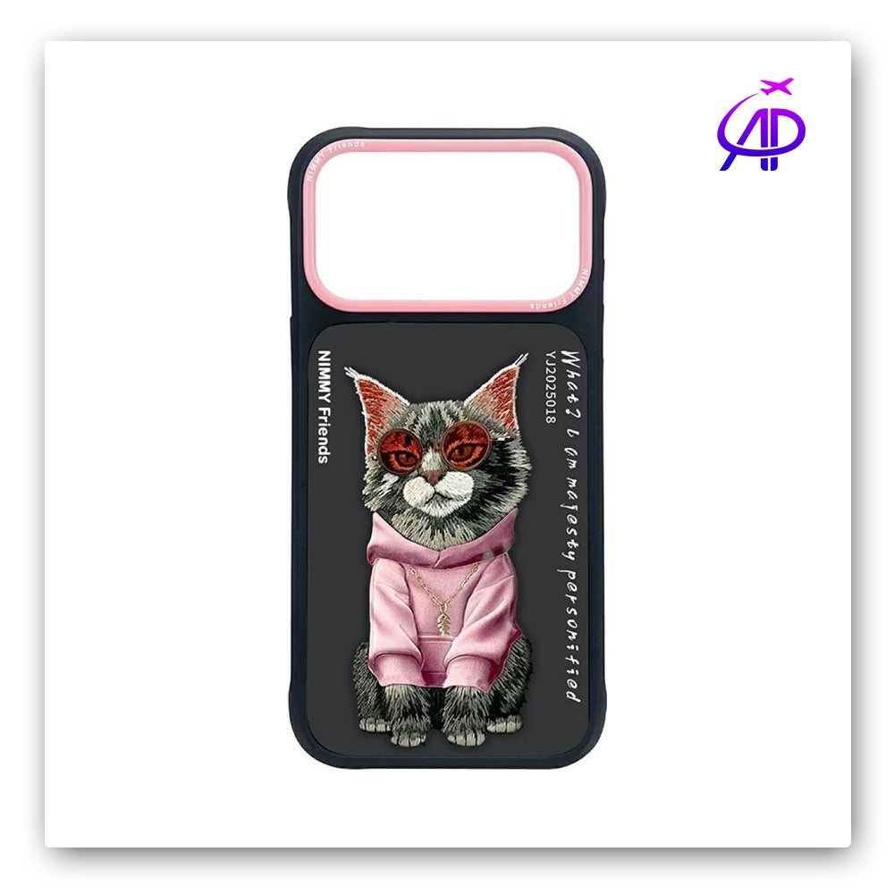 Nimmy Friends Sassy Cat Majesty Pink Hoodie Magnetic Case