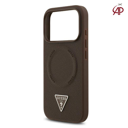GUESS Brown Textured Phone Cover | Premium Designer Case
