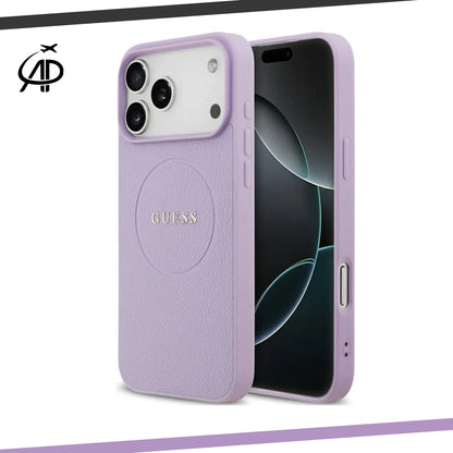 Guess Lilac Leather-Look Magsafe Case
