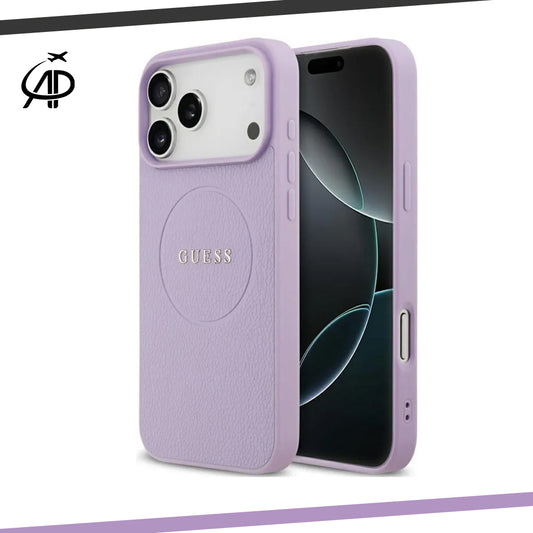 Guess Lilac Leather-Look Magsafe Case
