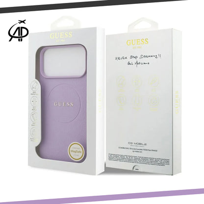Guess Lilac Leather-Look Magsafe Case