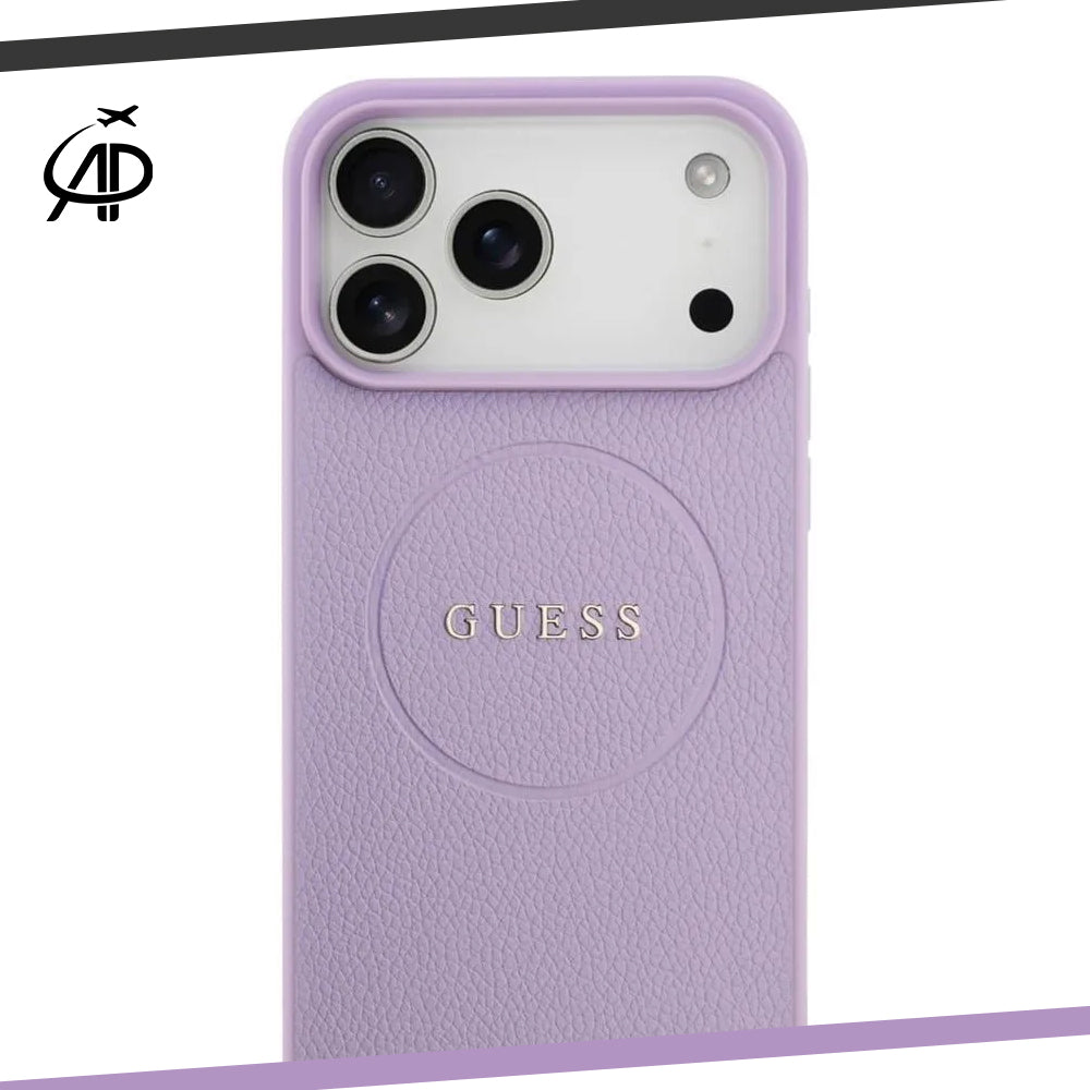 Guess Lilac Leather-Look Magsafe Case