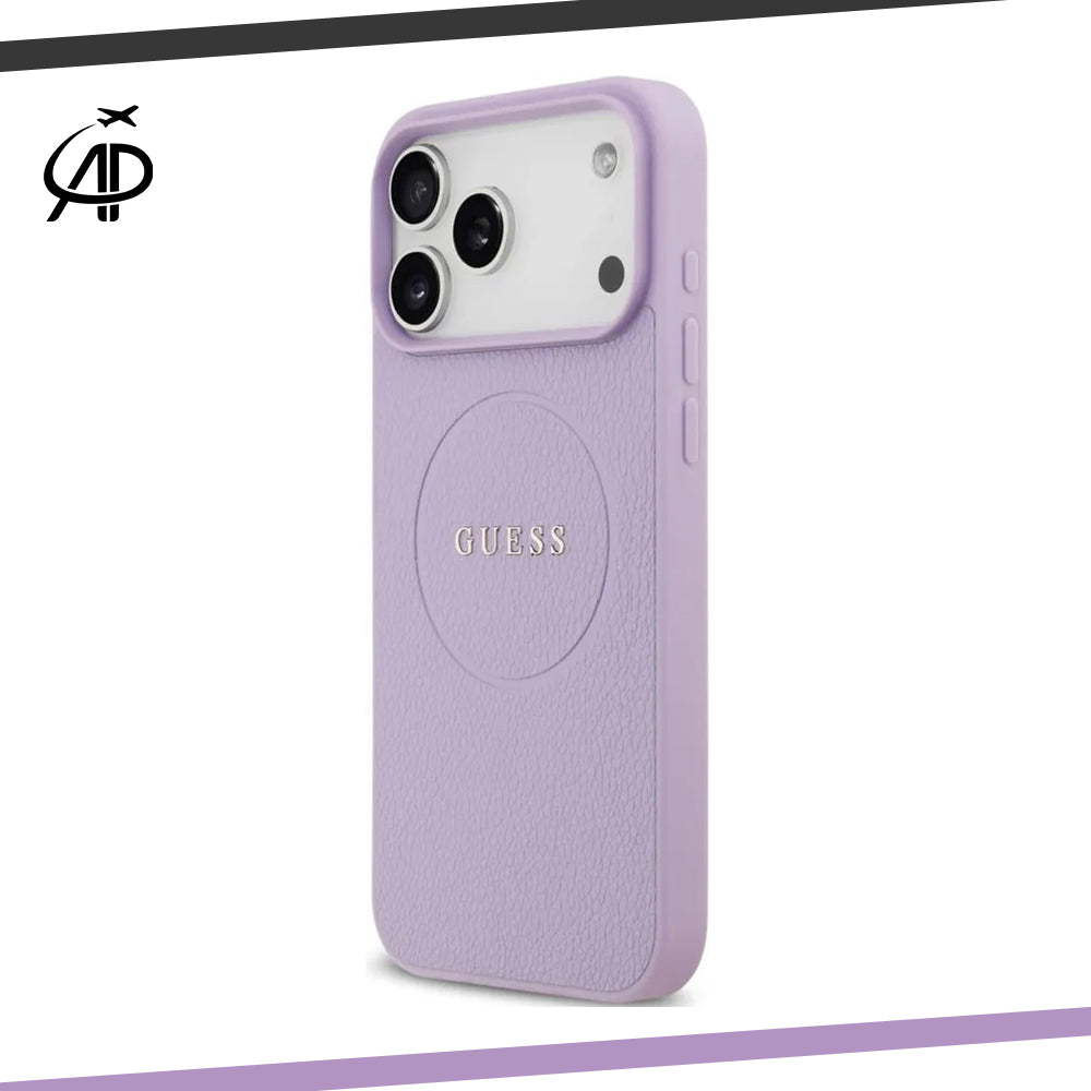 Guess Lilac Leather-Look Magsafe Case