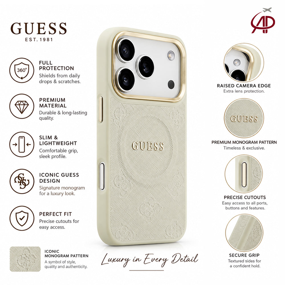 GUESS Premium Textured Phone Case – Signature Edition