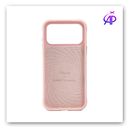 Nimmy Friends Fluffy Pink Bunny "Boldness" Magnetic Protection Case