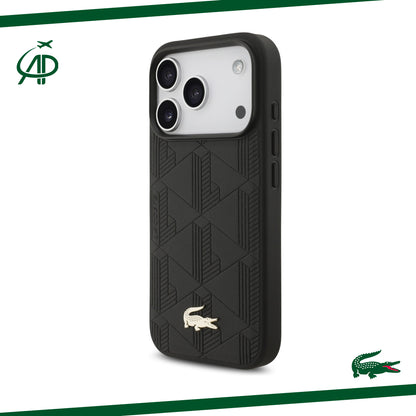 Lacoste Monogram 3D Geometric Pattern Phone Case