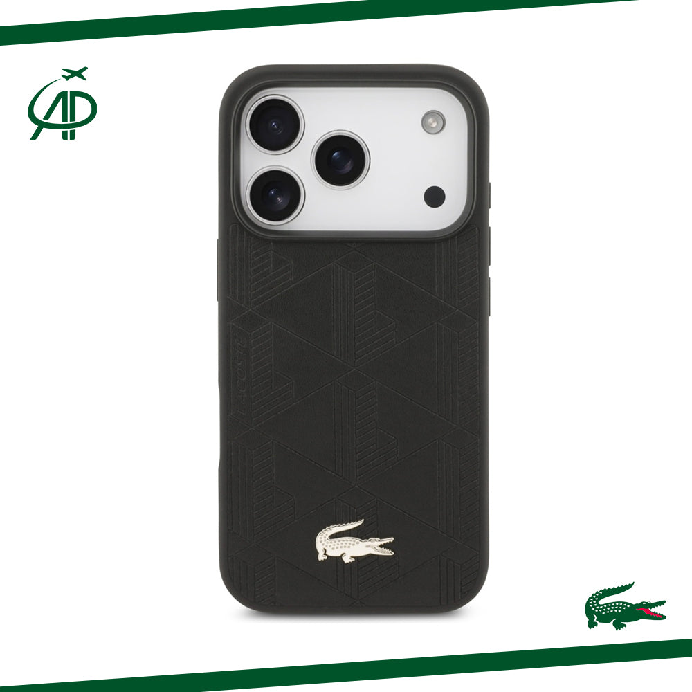 Lacoste Monogram 3D Geometric Pattern Phone Case