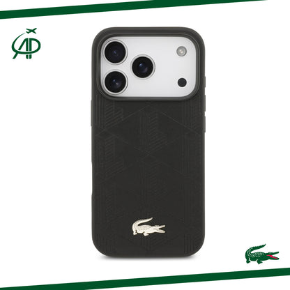 Lacoste Monogram 3D Geometric Pattern Phone Case