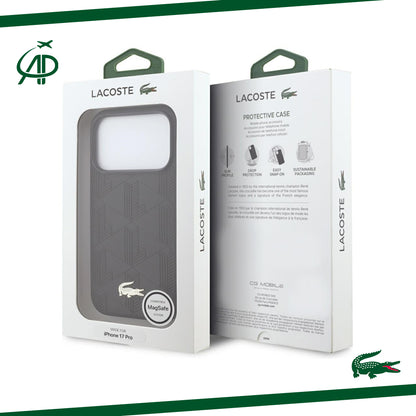Lacoste Monogram 3D Geometric Pattern Phone Case