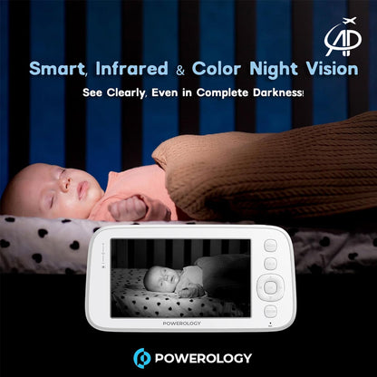 Powerology Full HD Baby Camera with Monitor & App