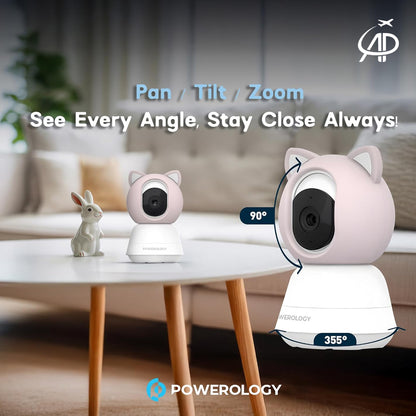 Powerology Full HD Baby Camera with Monitor & App