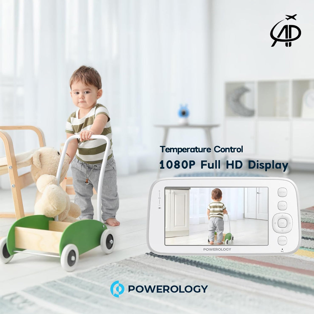 Powerology Full HD Baby Camera with Monitor & App