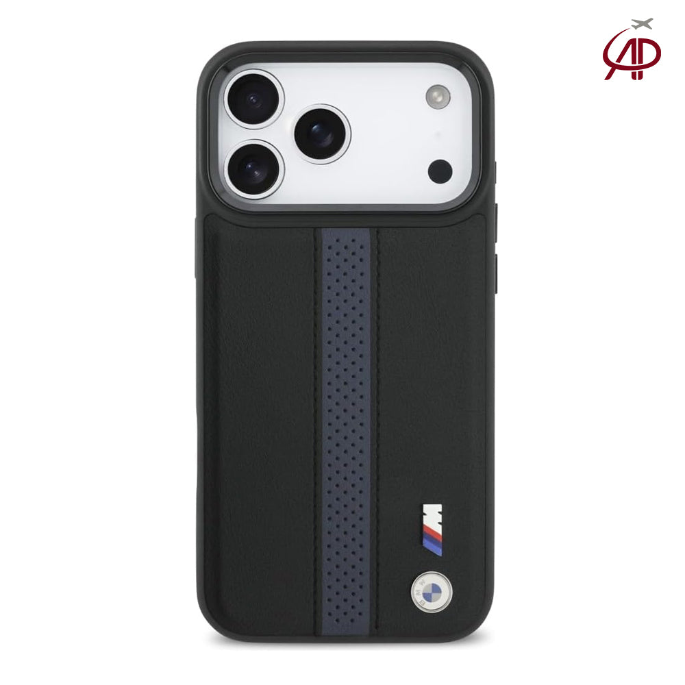 BMW M Motorsport Black Perforated Leather Case
