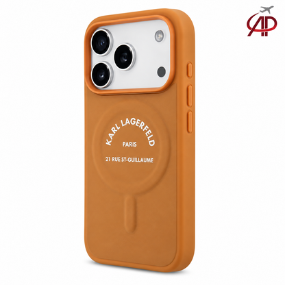 Karl Lagerfeld RSG Logo MagSafe Case – Orange