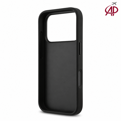 Karl Lagerfeld Black Monogram Card Holder Case