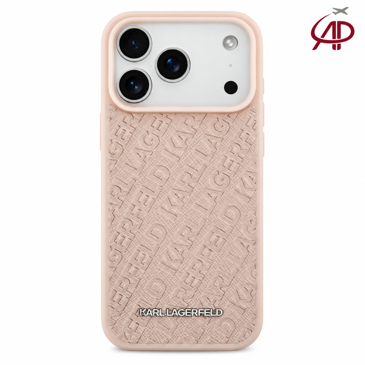 Karl Lagerfeld FW Stamped Monogram MagSafe iPhone Case – Pink