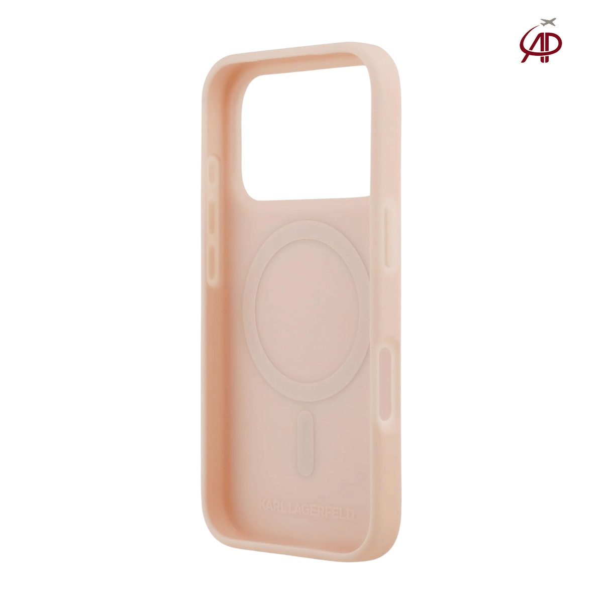 Karl Lagerfeld Embossed Open Ring RSG MagSafe Case – Pink